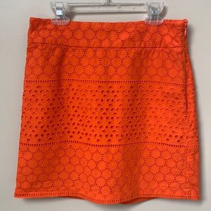 Banana Republic Clemson Orange Mini Skirt Size 2